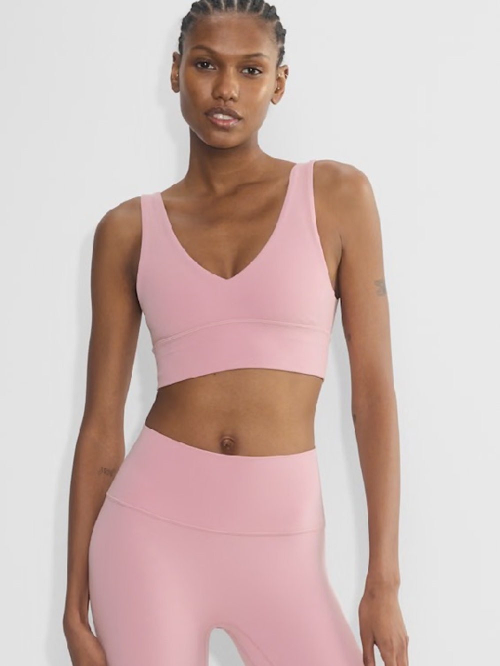 Aritzia Golden Butter Arc Bra Top in Cupid Pink